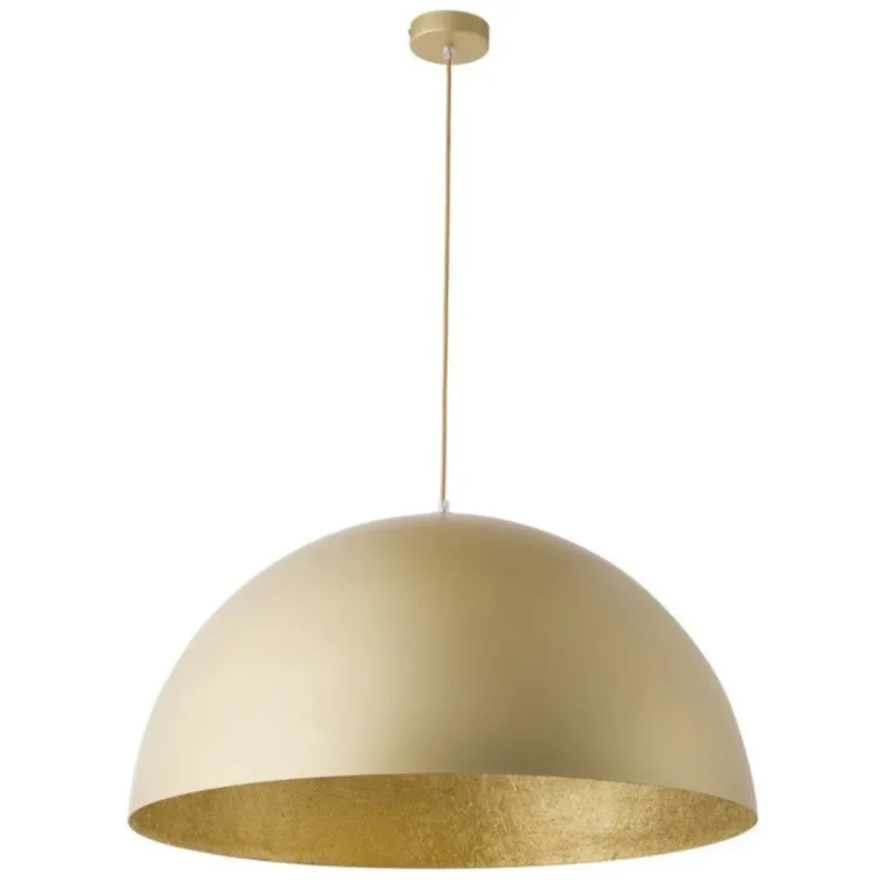 Metalowa kopuła wisząca SFERA złota lampa do salonu nad stół - Szybka wysyłka