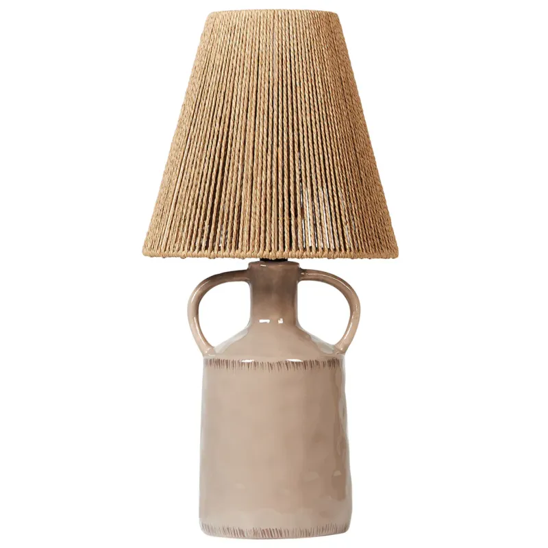 Wyjątkowa oferta Lampa stołowa LARISSOS Ceramika Beżowoszary -