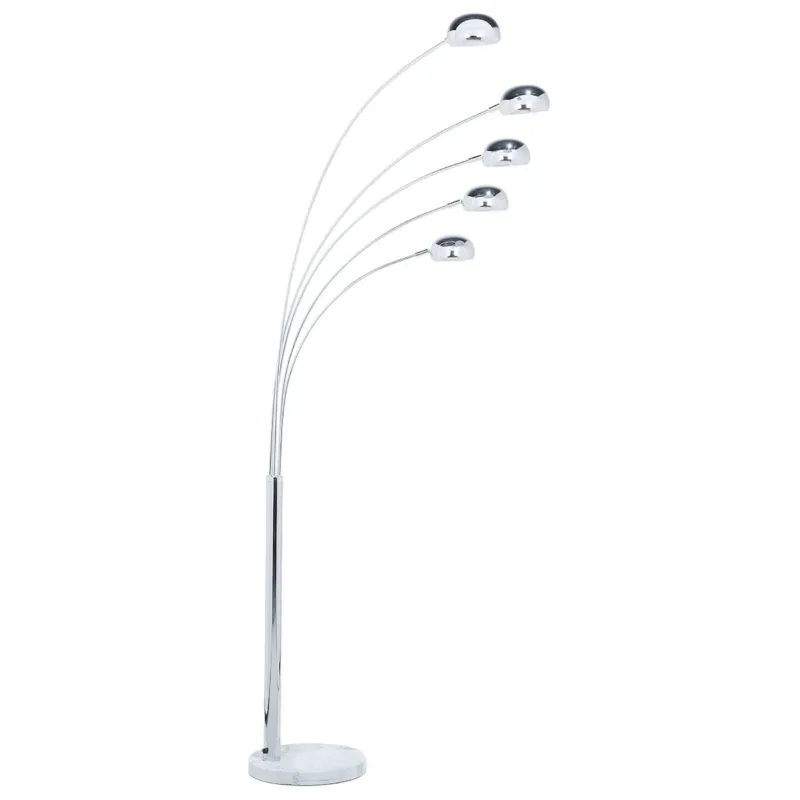 Lampa podłogowa FLINDERS Regulowana Metal Srebrny - Tylko do końca tygodnia