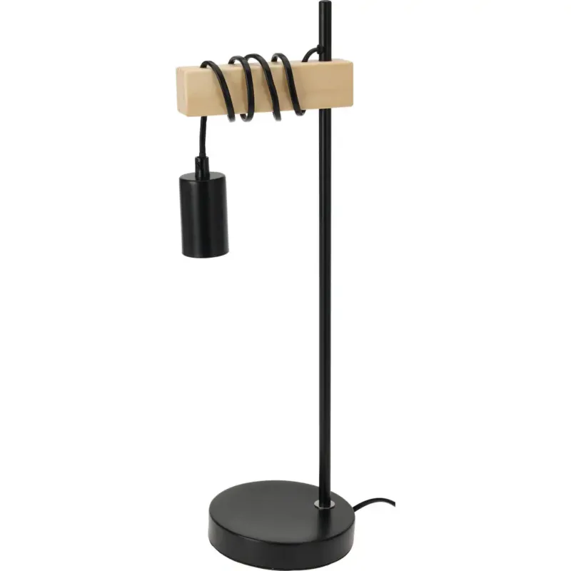 Lampka na biurko loft, żarówka na kablu, Ø 14 x 50 cm - Szybka dostawa