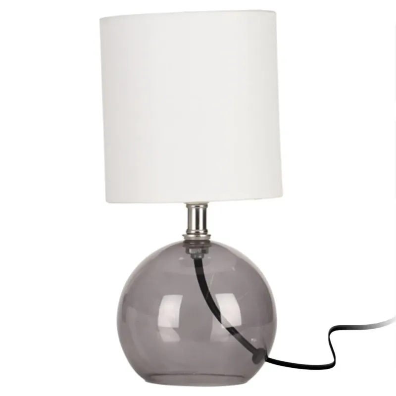 Lampa stołowa ze szklaną podstawą, 24 cm - Do wyczerpania zapasów