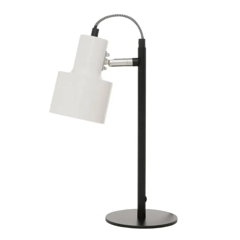 Metalowa lampa stołowa Riva, 36 cm, regulowany klosz - Dostępne od ręki
