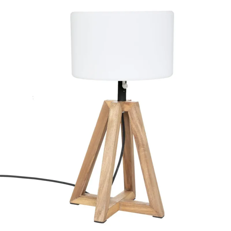 Darmowy zwrot Lampa na taras Matia, stelaż z drewna akacjowego, wys. 58 cm -