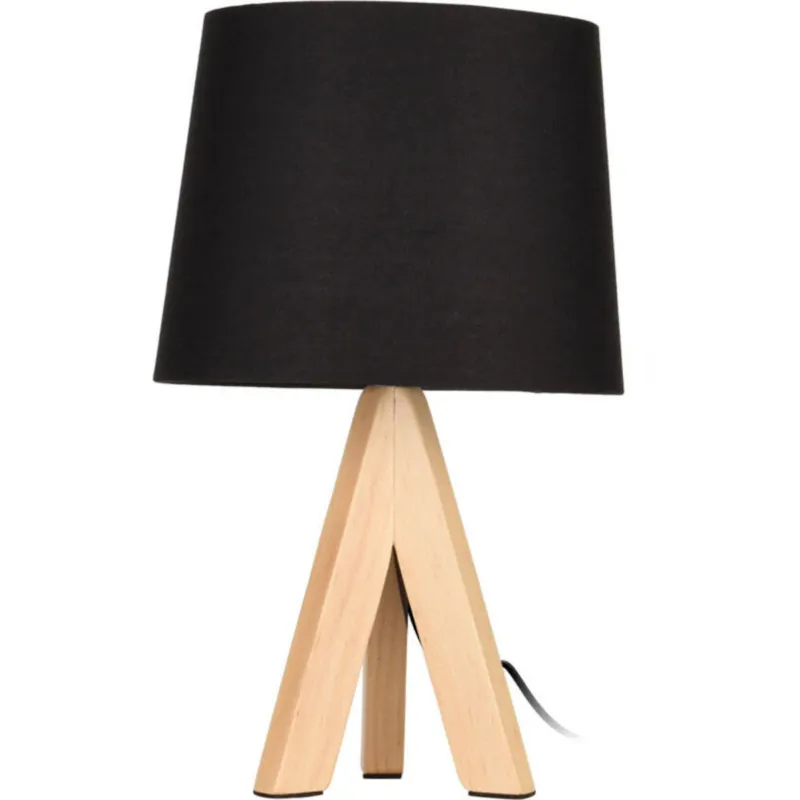 Darmowy zwrot Lampa stojąca na drewnianych nogach, wys. 29 cm -