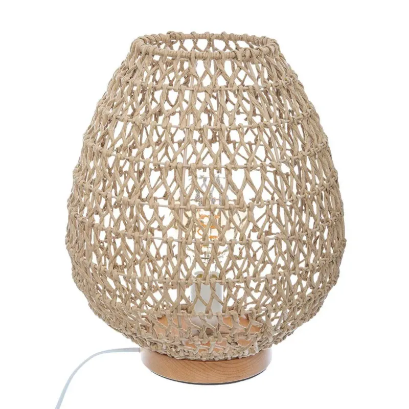 Szybka wysyłka Lampa stołowa ETEL z ażurowym kloszem, 35,5 cm -
