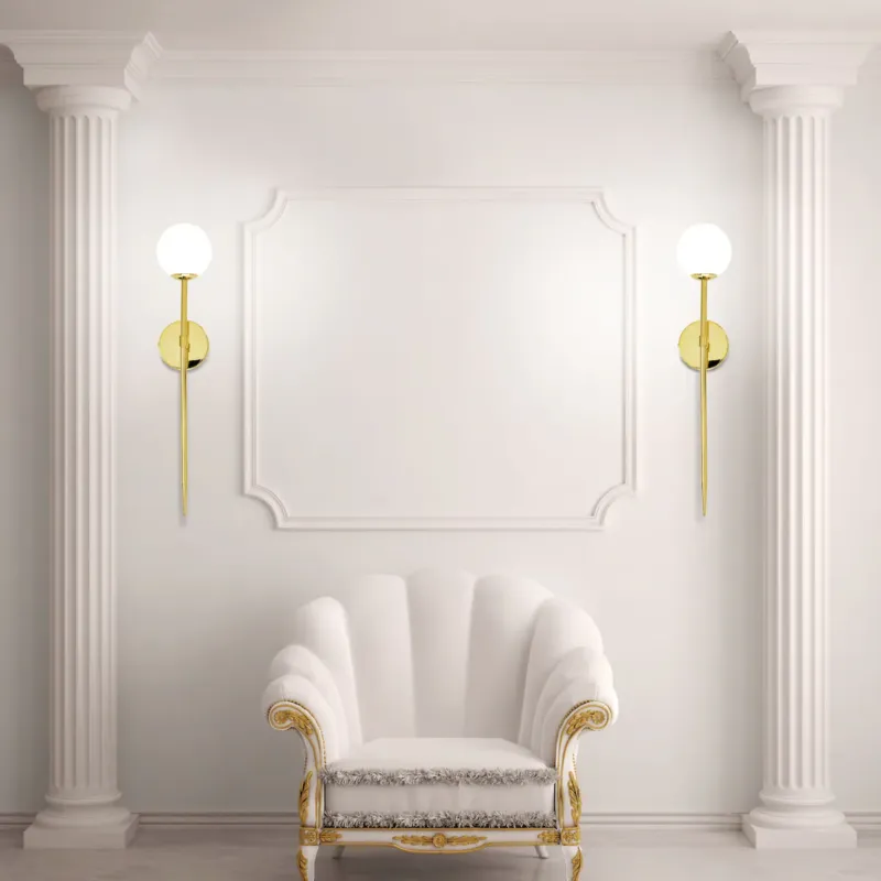 Sprawdź teraz Kinkiet App580-1W 120Cm Złoty, Metal -