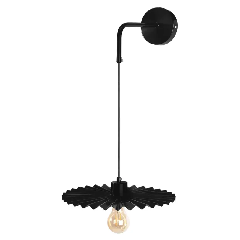 Nowość Kinkiet App1355-1W 30Cm Czarny, Metal -