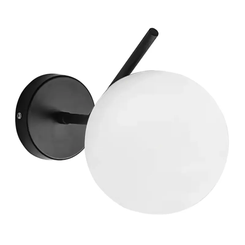 Kinkiet G099-1W Czarny Biały, Szkło, Metal - Bestseller