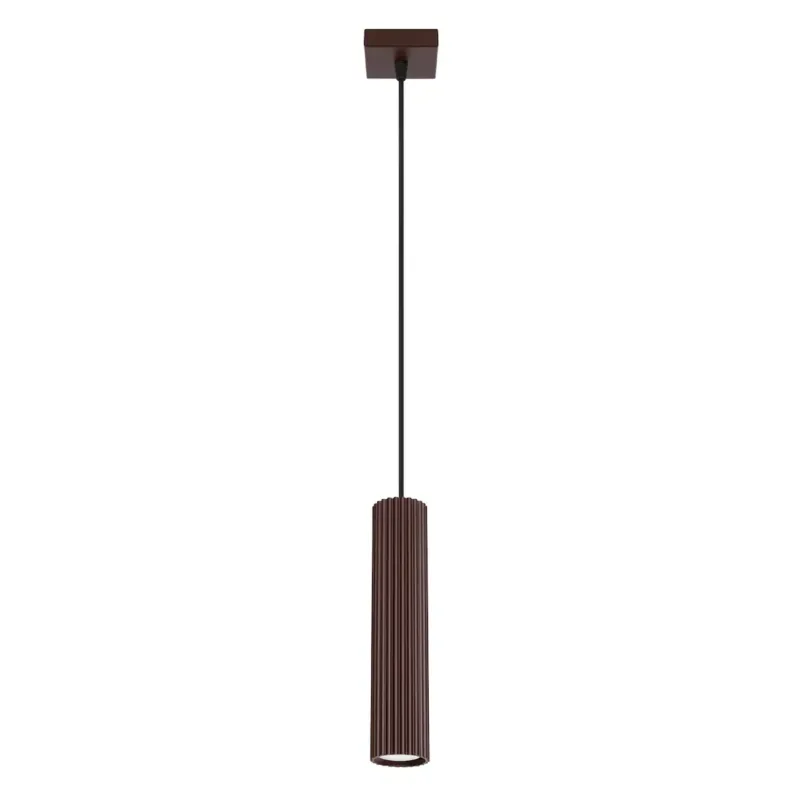 Lampa wisząca KARBON 1 brązowa - Oferta