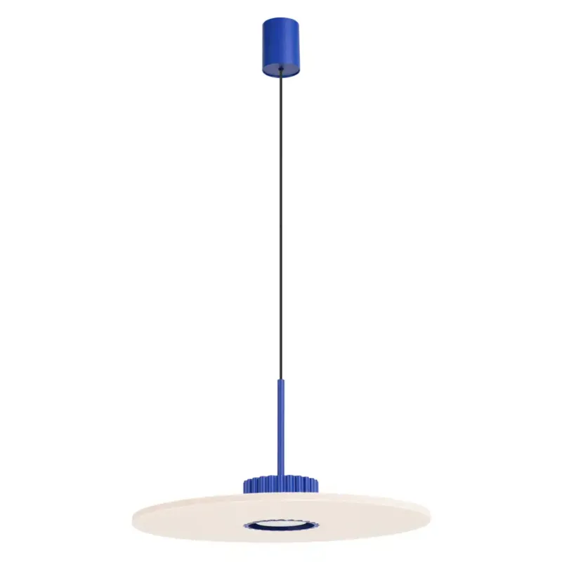 Sprawdź teraz Lampa wisząca OVO 1 ultramaryna/beżowa filc Gx53 -