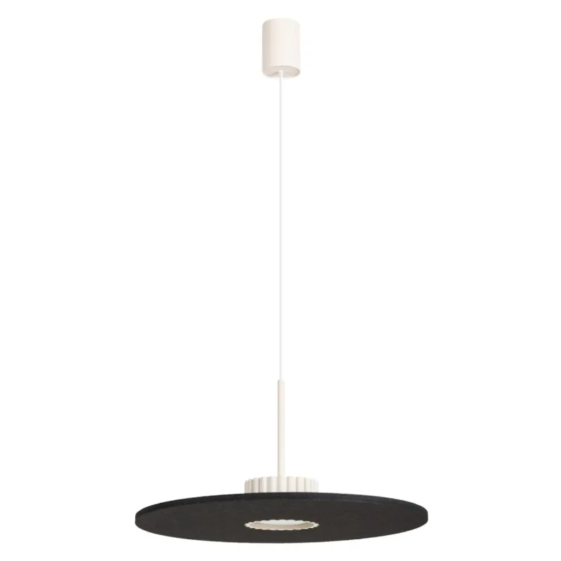 Lampa wisząca OVO 1 beżowa/czarna filc Gx53 - Wyjątkowa oferta