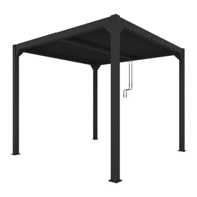 Tani Pergola ogrodowa Luxe 3x3m antracytowa aluminiowa -