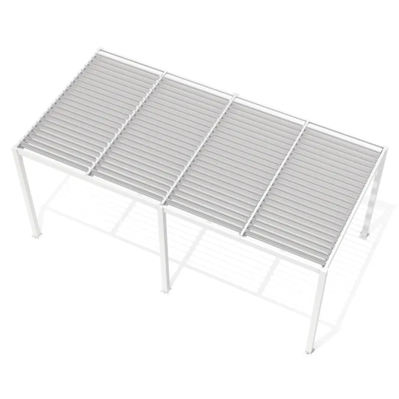 Ostatnie sztuki Pergola ogrodowa podwójna Luxe 5.8x4m manualna biała -