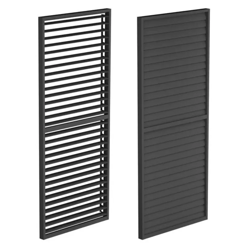 Panel boczny żaluzjowy 3m do pergoli Luxe, ruchomy, aluminiowy - Bezpieczne zakupy