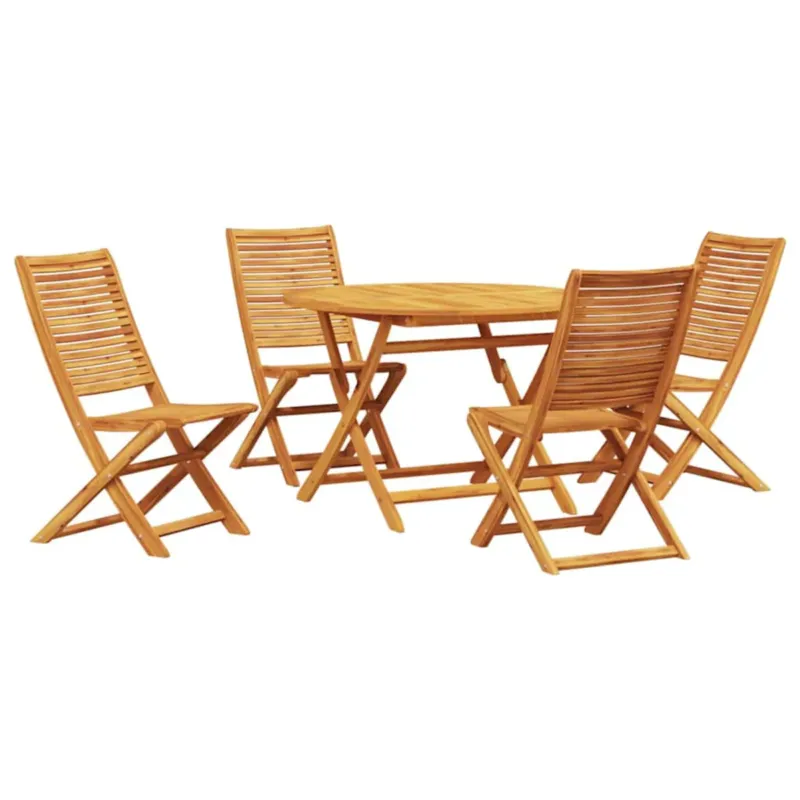 Zamów dziś vidaXL Zestaw do jadalni w ogrodzie 5 pcs Brązowy lite drewno akacjowe -