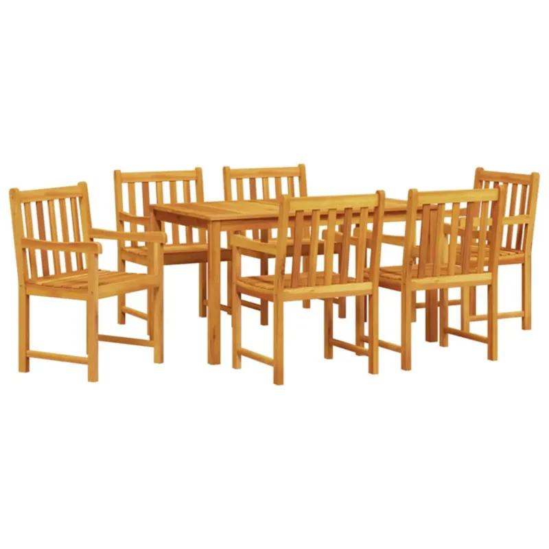Ekspresowa dostawa vidaXL Zestaw do jadalni w ogrodzie 7 pcs Brązowy lite drewno akacjowe -