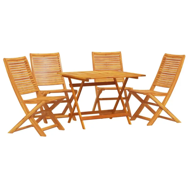 vidaXL Zestaw do jadalni w ogrodzie 5 pcs Brązowy lite drewno akacjowe - Niska cena