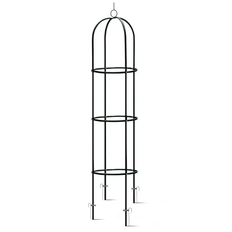 Pergola ogrodowa czarna na kwiaty róże 200x40cm + kotwy Plonos - Cena promocyjna