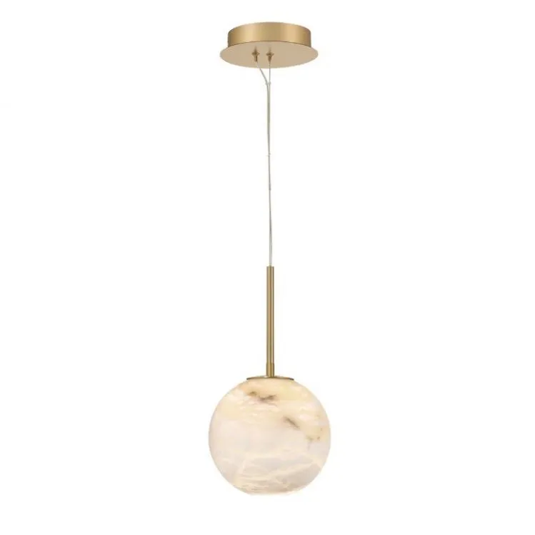 Tylko do końca tygodnia Oprawa wisząca led 10W 3000K 723lm alabaster złota