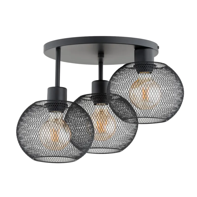 Okazja Lampa sufitowa Kerso 62347 Alfa 3xE27 LED Metal Czarny