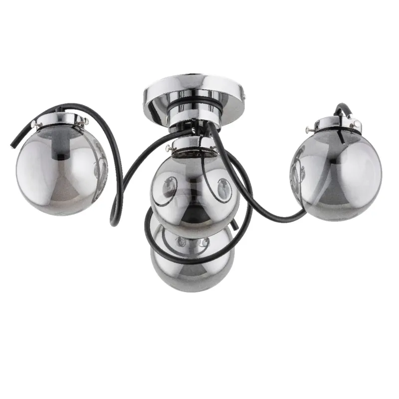 Kup teraz Lampa sufitowa Kretka 28414 Alfa 4xE14 LED Metal Czarny - Chrom