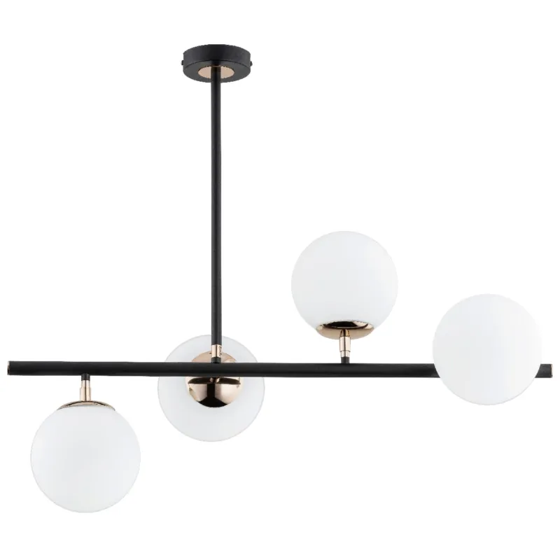 Lampa sufitowa Luro 63092 Alfa 4xE14 LED Metal Czarny Chrom - Stare Złoto Tylko dziś