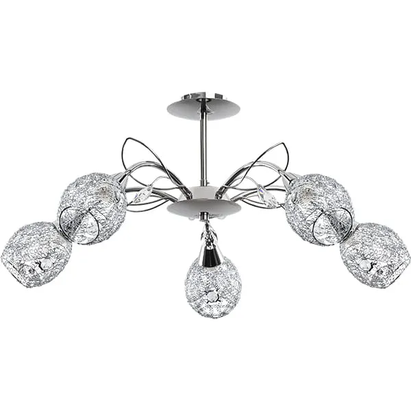 Bestseller Lampa sufitowa Marlena 17985 Alfa 5xE14 LED Metal Chrom
