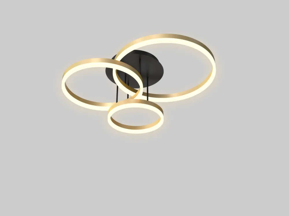 Lampa sufitowa Perpignon 9049-401 Aviano Lighting 1xLED 51W Metal / Tworzywo Czarny Mat / Złoty Dodaj do koszyka