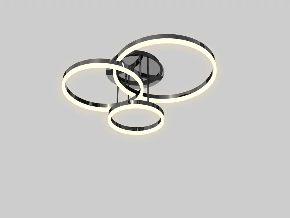 Lampa sufitowa Perpignon 9049-405 Aviano Lighting 1xLED 51W Metal / Tworzywo Czarny Chrom Ograniczona ilość