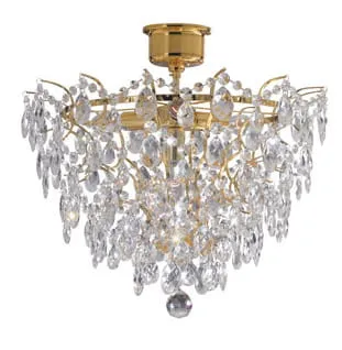 Lampa sufitowa Plafon Rosendal 100510 Markslojd 4xE14 40W Złoty Przezroczysty Bezpieczna płatność