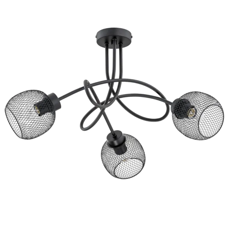 Wybór klientów Lampa sufitowa Praxide 25773 Alfa 3xE27 LED Metal Czarny