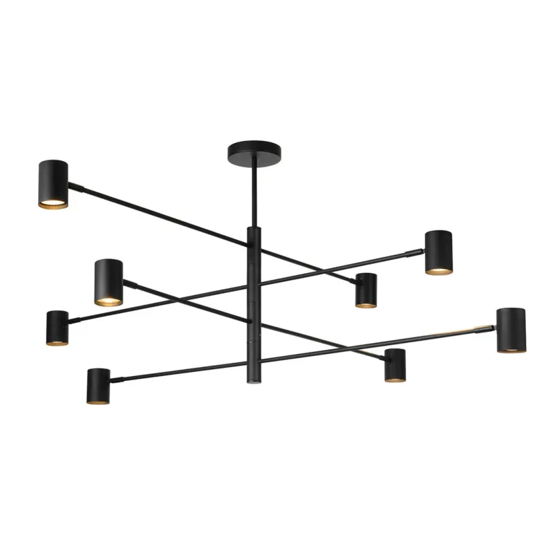 Zamów dziś Lampa sufitowa reflektorowa Snow LP-731/8P BK Light Prestige 8x8W GU10 Metal Czarny