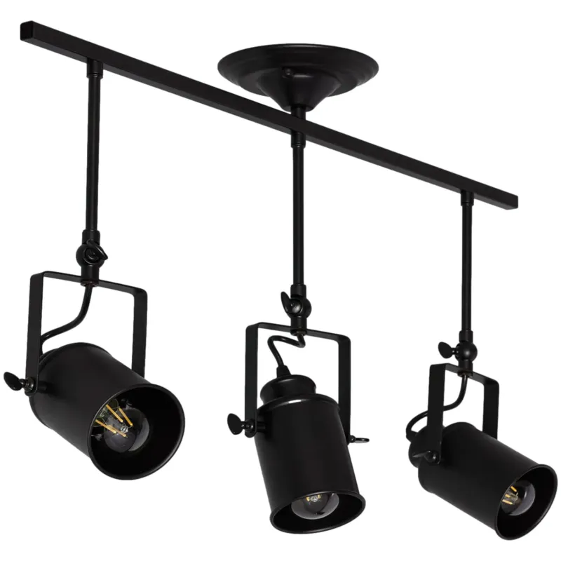 Lampa sufitowa RETRO ABR-RRT-C-3XE27 Abruzzo 3xE27 3x20W Metal Czarny Cena promocyjna