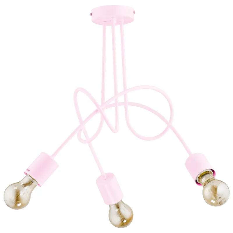 Lampa sufitowa Tango 28493 Alfa 3xE27 LED Metal Różowy Tylko do końca tygodnia