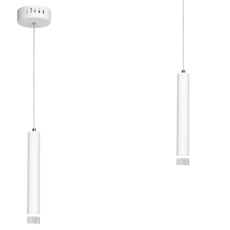 Cena promocyjna Lampa wisząca ALBA ML188 Milagro 5W LED Metal + Akryl Biały