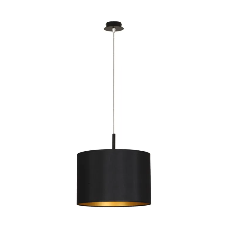 Wyjątkowa oferta Lampa wisząca ALICE L 4961 Nowodvorski 1x25W E27 Tkanina Czarno-złoty