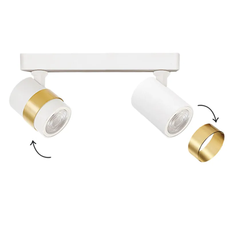 Bestseller Lampa sufitowa spot Anillo LP-770/2W WH Light Prestige GU10 Metal Biały