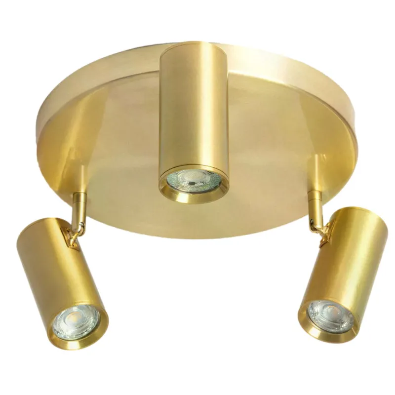 Ograniczona ilość Lampa sufitowa spot Estetica ABR-LPC-Z-3XGU10 Abruzzo 3xGU10 40W Metal Złoty