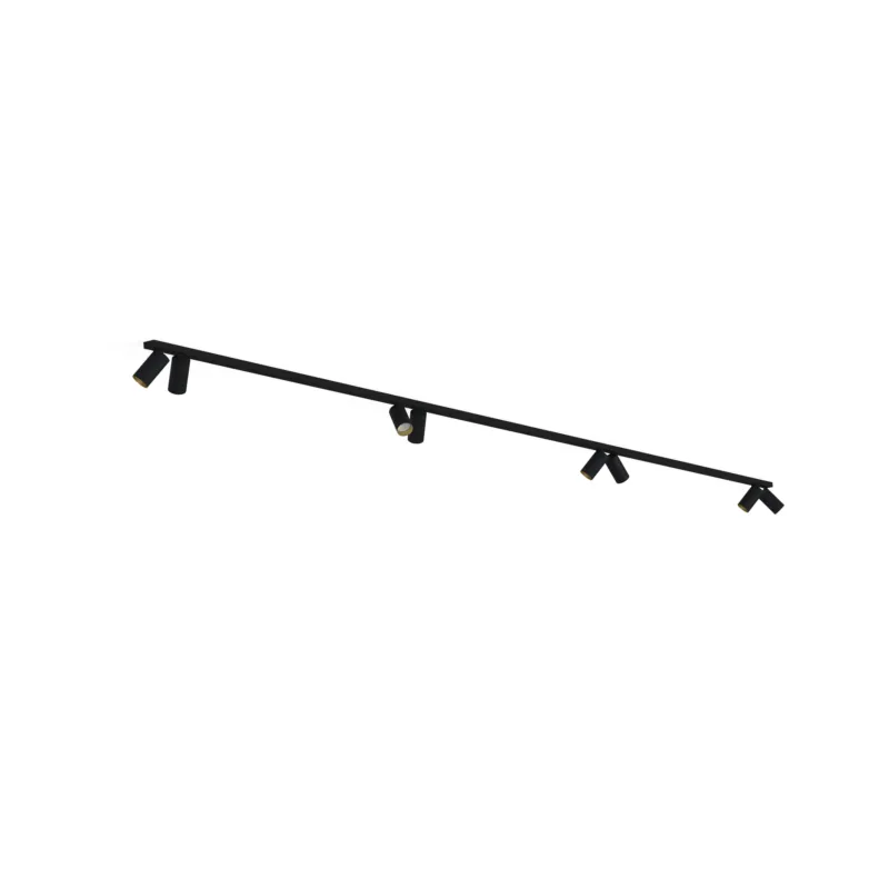 Bezpieczne zakupy Lampa sufitowa reflektorowa MONO 2x200 7701 Nowodvorski 8xGU10 R50 10W only LED Stal lakierowana Czarny