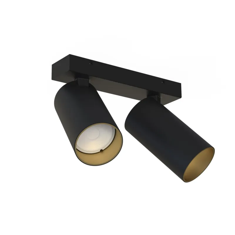 Szybka wysyłka Lampa sufitowa reflektorowa MONO 7766 Nowodvorski 2xGU10 R50 10W only LED Stal lakierowana Czarny