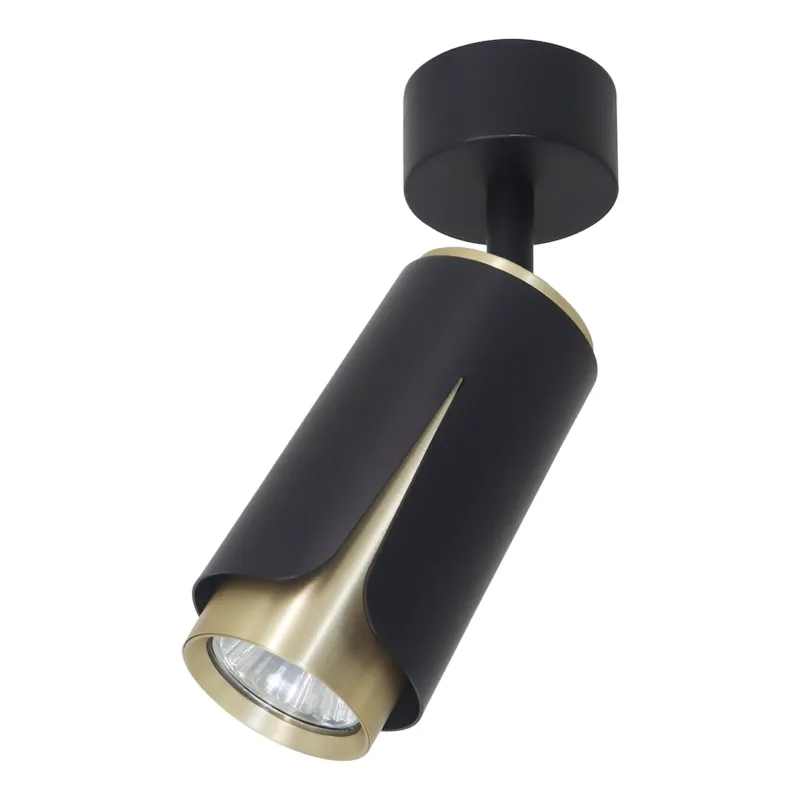 Bestseller Lampa sufitowa spot FLOWER ML0264 Milagro 1xGU10 max 8W LED Aluminium Czarny + Złoty