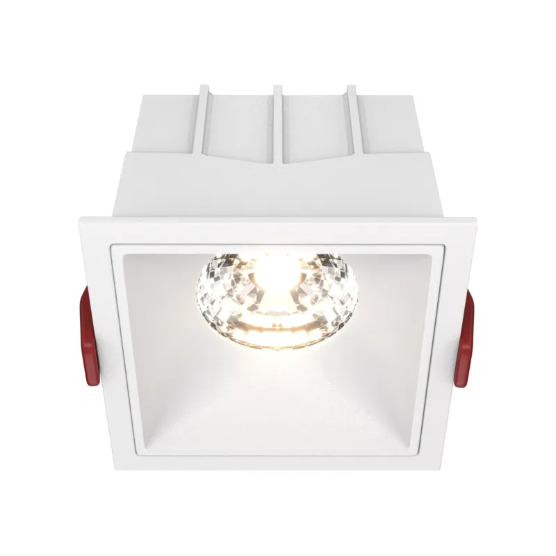 Darmowy zwrot Lampa sufitowa Spot reflektor Alfa LED DL043-01-15W3K-SQ-W Maytoni LEDx15W Aluminium i tworzywo sztuczne/ Biały/