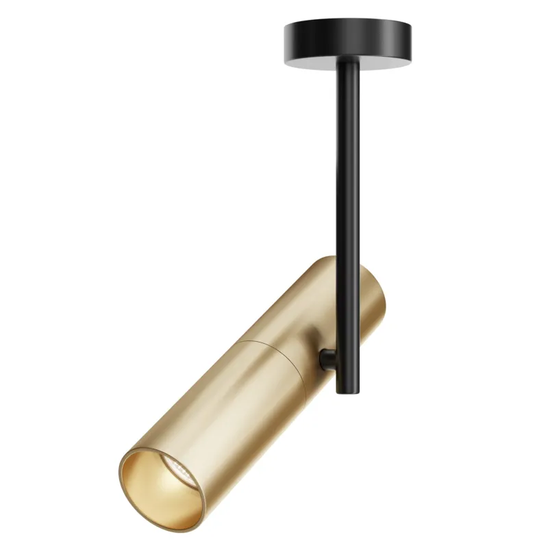 Lampa sufitowa Spot reflektor Elti C020CL-01GB Maytoni GU10x10W Aluminium/Aluminium Czerń ze złotem/Czarny Darmowy zwrot
