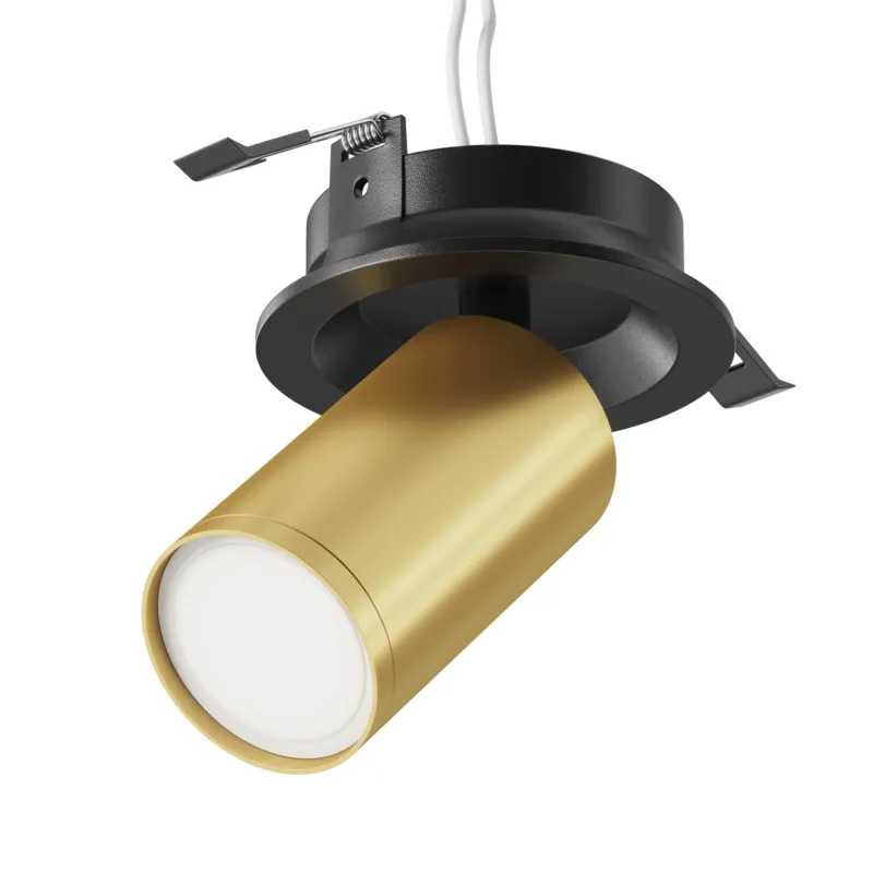 Lampa sufitowa Spot reflektor FOCUS S C048CL-U-1BMG Maytoni GU10x10W Aluminium/ Czarny i matowe złoto/ Łatwy zwrot