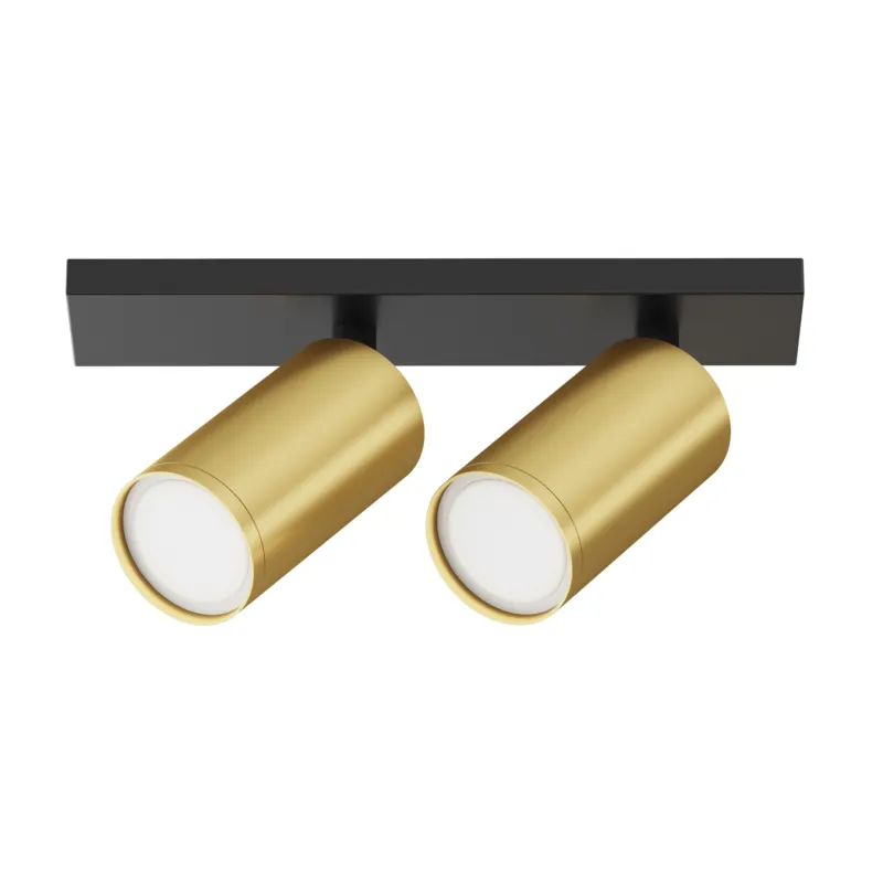 Lampa sufitowa Spot reflektor FOCUS S C051CL-U-02BMG Maytoni GU10x10W Aluminium/ Czarny i matowe złoto/ Wybór klientów
