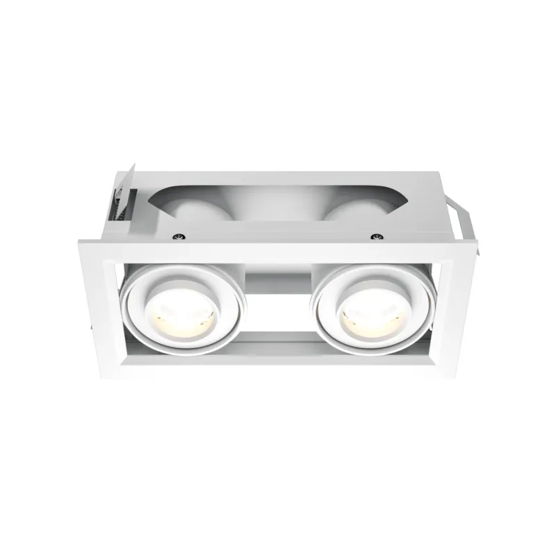 Lampa sufitowa Spot reflektor Metal Modern DL093-02-10W3K-W Maytoni LEDx20W Aluminium, metal/ Biały/ Popularny