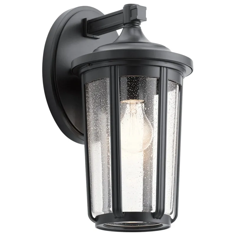 Duża latarnia naścienna Fairfield QN-FAIRFIELD-L-BK Quintiesse 1x60 W E27 Czarny Tylko do końca tygodnia