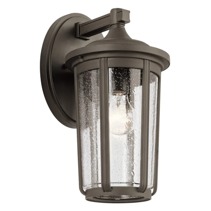 Duża latarnia naścienna Fairfield QN-FAIRFIELD-L-OZ Quintiesse 1x60 W E27 Stary brąz Wybór klientów