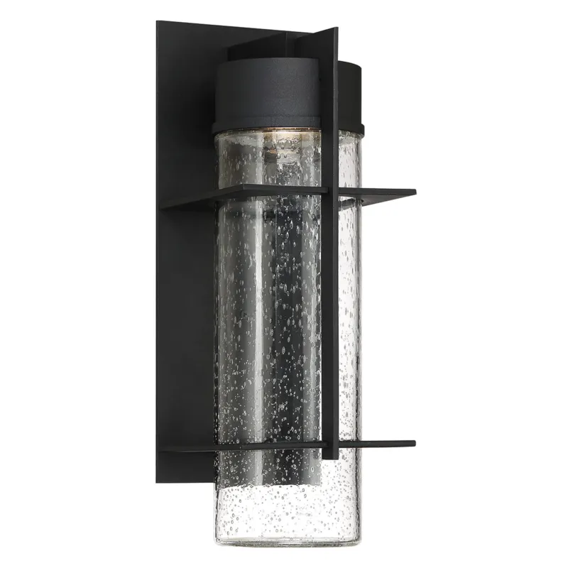 Duża latarnia naścienna LED Eames QN-EAMES-LED-L-EK Quintiesse 1x10 W Wbudowany LED Czarny Promocja