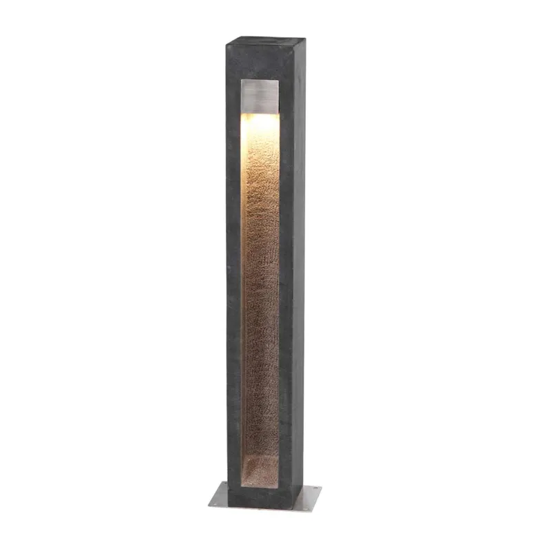 Duży słupek ogrodowy LED Parkstone PARKSTONE-BOL-A Elstead Lighting 1x6 W Wbudowany LED Bazalt/Stal nierdzewna Wybór klientów